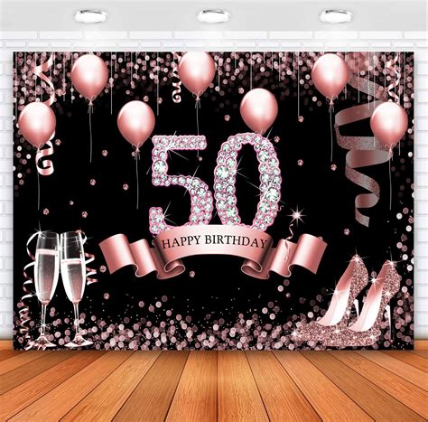50th Wall Backdrop Birthday Personalized Birthday Decorations For