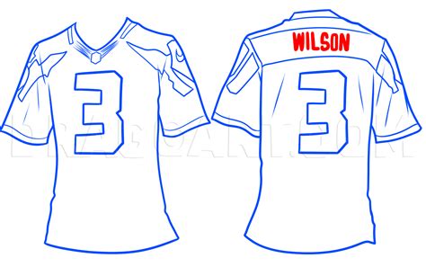 Football Jersey Drawing Lesson Step By Step Drawing Guide By Dawn