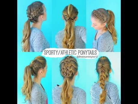 Long hair is never out of style and it gives you a lot of options for different hairdos. Cute p.e. hairstyles