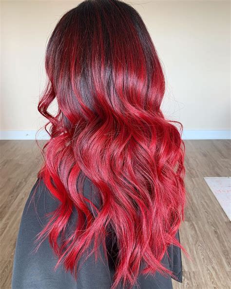 Ombré Hair Vermelho 50 Ideias Para Mulheres Que Amam Essa Cor Forte Cabelo Vermelho Vibrante