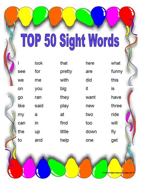 Sight Words Are Fun To Learn With Bingo Games And Books