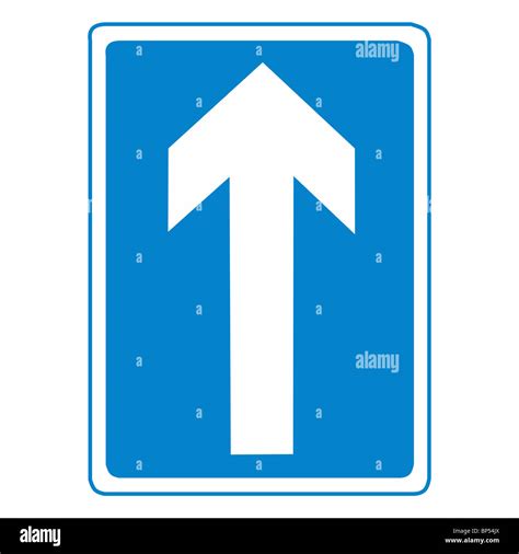 Uk Road Sign One Way Street Traffic Streets White Arrow