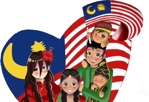 Download Malaysian Cartoon Png 1 Malaysia Merdeka Png Image With No