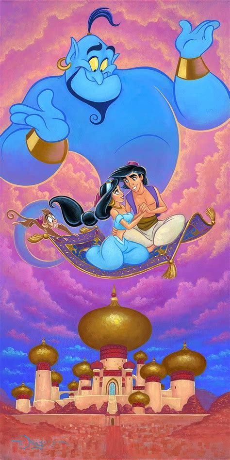 Aladdin And Jasmine With Genie Disney Jasmine Aladdin Et Jasmine Disney