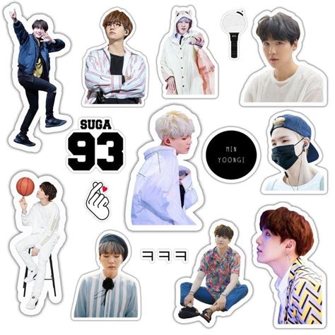 Bts Stickers Printable Printable Stickers Cute Stickers Face Stickers