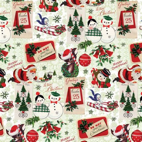 Wrap Happy Christmas Vintage Vintage Christmas Wrapping Paper