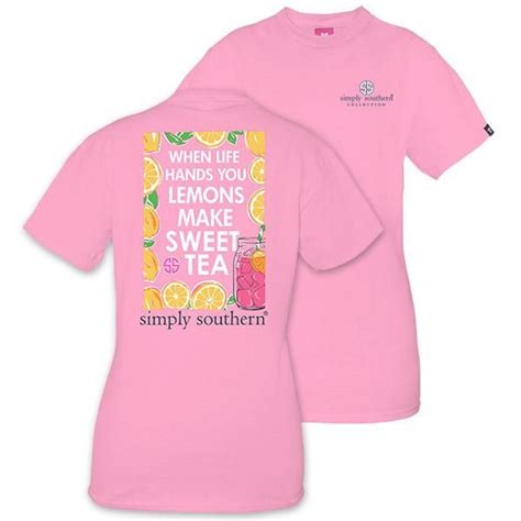 19 Shipping Simply Southern Preppy Sweet Tea T Shirt
