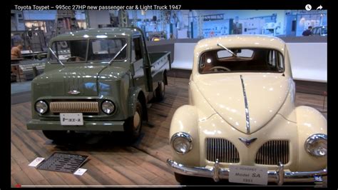 Toyota Toypet 995cc 27hp New Passenger Car And Light Truck 1947 Youtube