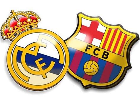 The crest of real madrid consists of a decorative interlacing of the three initials of the club, mcf for madrid club de fútbol. Real-Madrid-FC-Barcelona