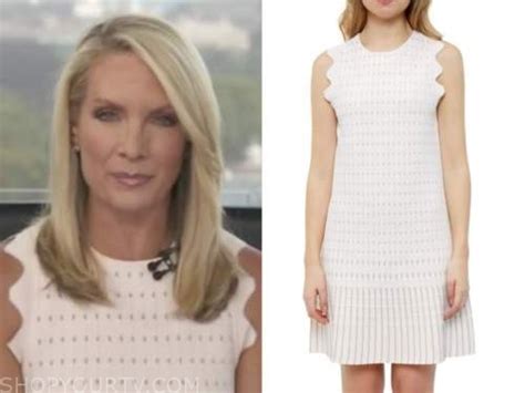 The Daily Briefing August 2020 Dana Perinos White Knit Scallop Dress