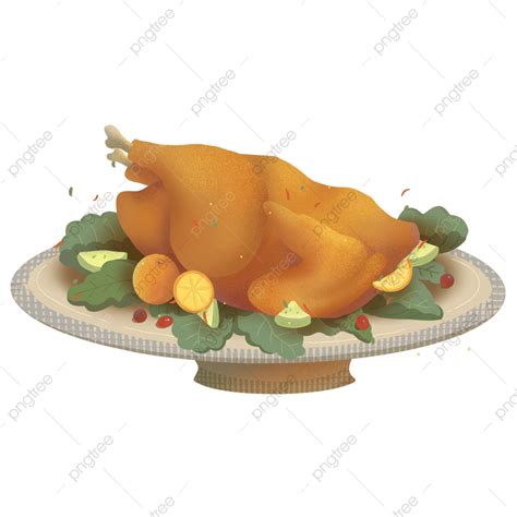Gambar Ayam Panggang Makanan Syukur Thanksgiving Makanan Makanan Png