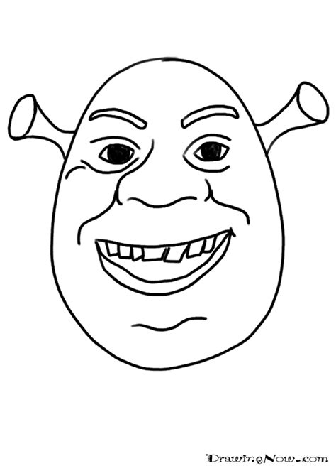 Shrek Face Coloring