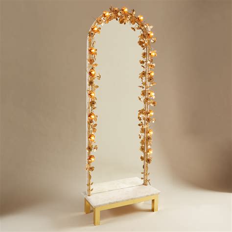 Free Standing Gracie Flower Light Mirror Valerie Wade