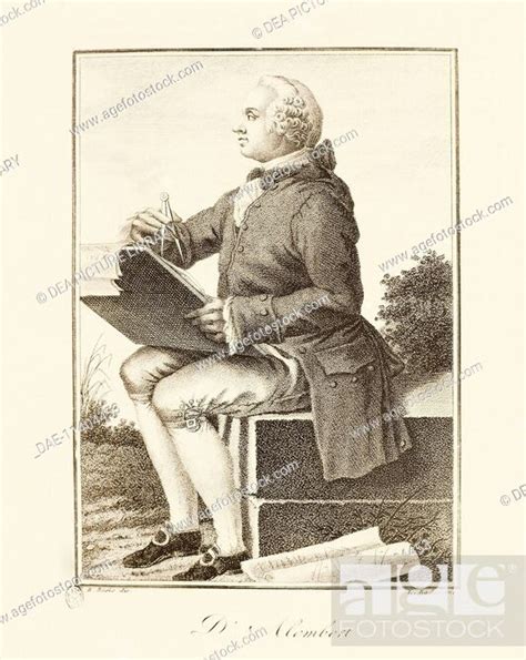 Portrait Of Jean Baptiste Le Rond Dalembert Paris 1717 1783 French