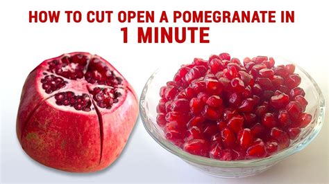 Pomegranate Opening How To Deseed A Pomegranate Fastest Way To De