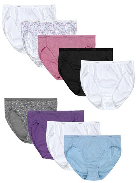 Hanes Womens Super Value Bonus Cool Comfort Cotton Hi Cut Underwear 6