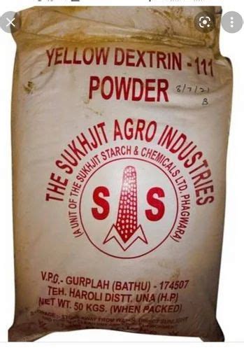 Sukhjit White Dextrin Starch Powder 50 Kg Bag At Rs 48kg In Delhi
