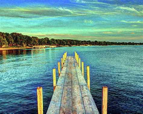 Dock At The Lake Photograph By Julie Pals Fine Art America
