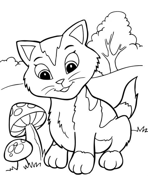 Free Printable Kitten Coloring Pages For Kids Best