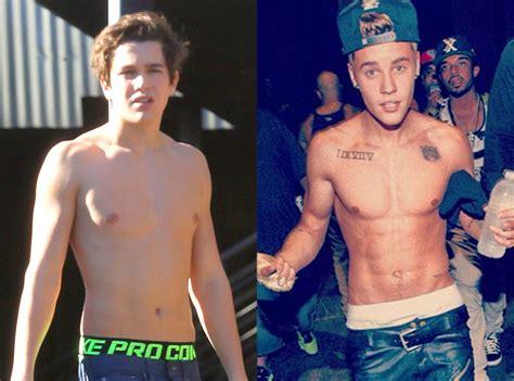 austin mahone goes shirtless—is he hotter than justin bieber e online
