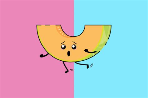 Melon Kawaii Cute Illustration Character Graphic By Purplebubble · Creative Fabrica