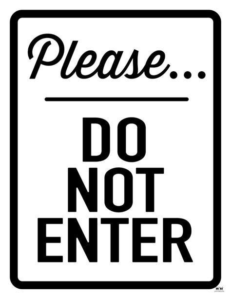 Do Not Enter Signs Free Printable Signs Printabulls