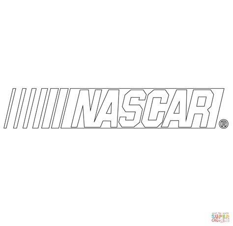 Nascar Logo Coloring Page Free Printable Coloring Pages