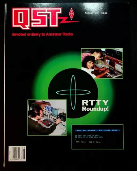 Vintage Qst Magazine August Icom Ic Transceiver Rtty Arrl Ham Radio Picclick Uk