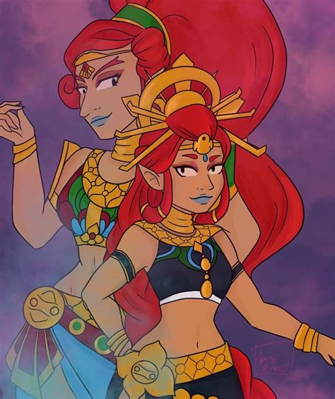 Legend Of Zelda Breath Of The Wild Art Gerudo Champion Lady Urbosa