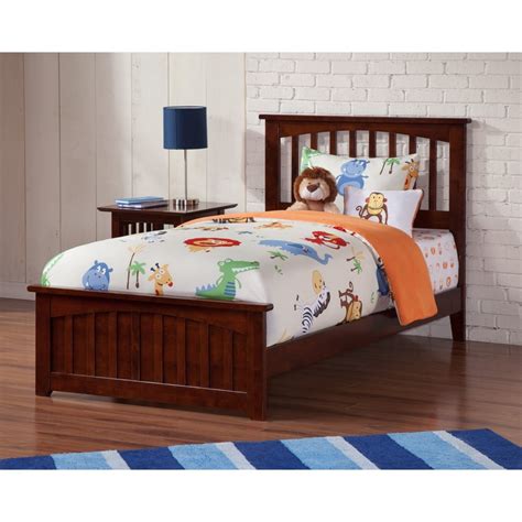 Atlantic Furniture Mission Twin Xl Bed With Matching Foot Board In