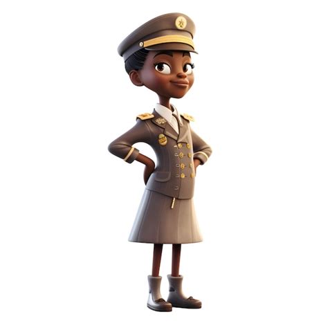 Premium Ai Image 3d Rendering Of A Cute Little African American