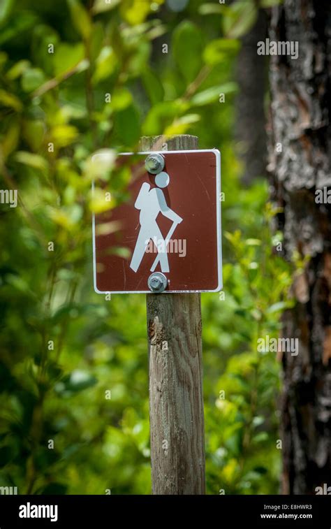 Hiking Trail Signage In Federal Lands These Signs Designate Hiking