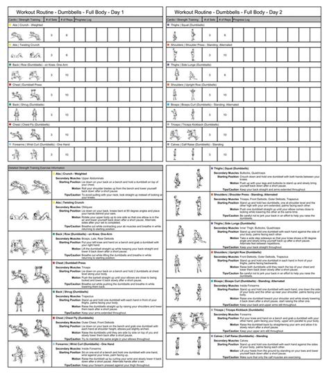 10 Best Free Printable Workout Charts Exercises Pdf For Free At