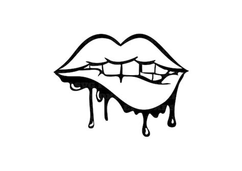 Dripping Lips Svg Lips Svg Clip Art Sexual Lips Etsy India