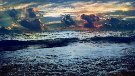 Landscape Photo Of Sea Waves Under Cloudy Sky During Daytime Sea Sky