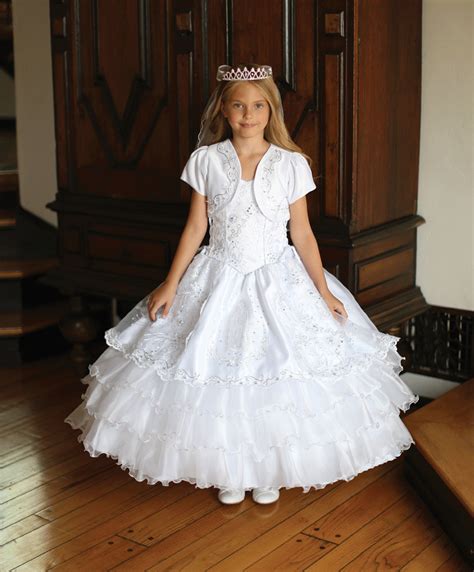 Spanish First Communion Dress With Our Lady Of Guadalupe