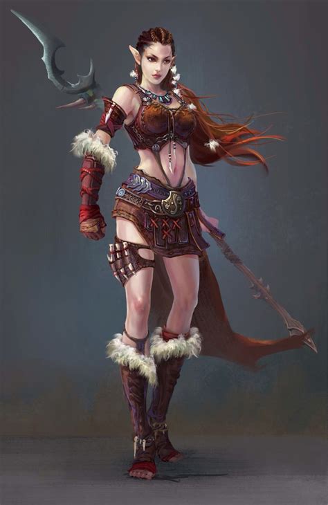 Pin By Razir 6112 On Fem Human Barbarian Female Elf Warrior Woman Female Character Concept