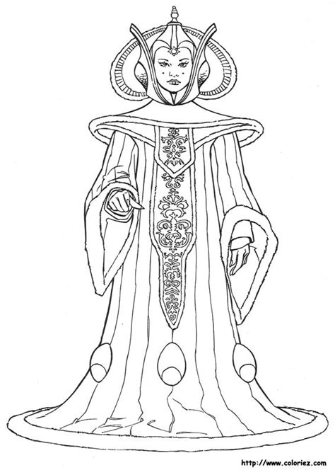 Star Wars Queen Amidala Of Naboo Coloring Pages