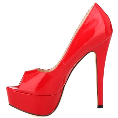 Womens Pumps Patent Leather Wedges Platform Stiletto Red Bottom High