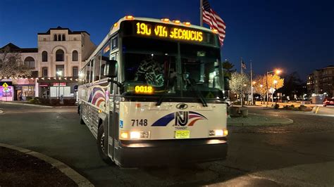 NJ Transit: On Board 2008 MCI D4500CL #7148 On Bus Route 190 To NYC