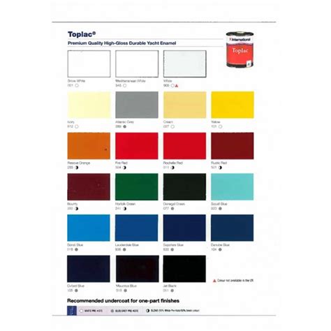 International Marine Paint Colour Chart A Visual Reference Of Charts