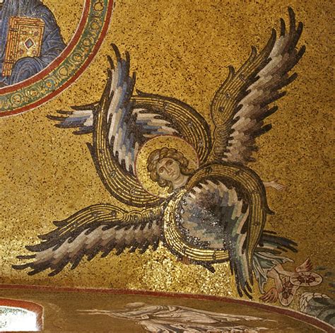 Byzantine Mosaics Of Angels From Sicily Hagia Sophia History