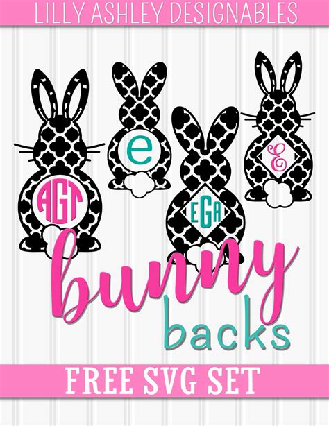 Lilly Ashley Free Easter Svg Set For Monograms