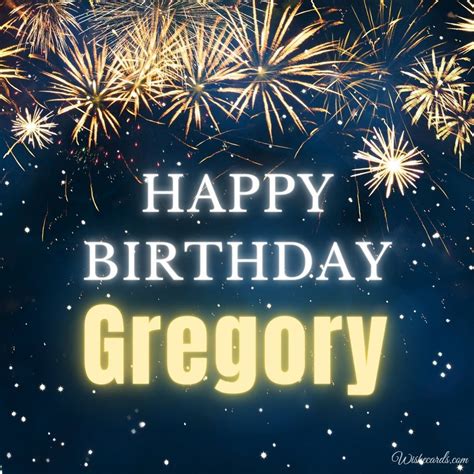 Happy Birthday Gregory Images And Funny  Cards