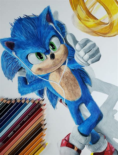 Wanted To Share A Drawing I Made Of Sonics Redesign Hope You Like It