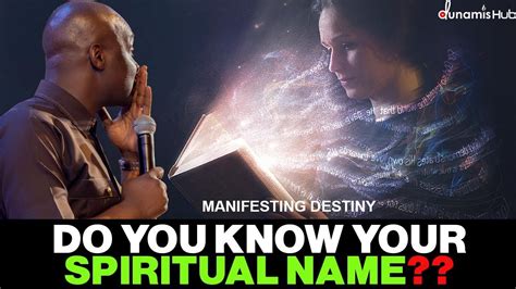 What Is Your Spiritual Name By Apostle Joshua Selman Youtube