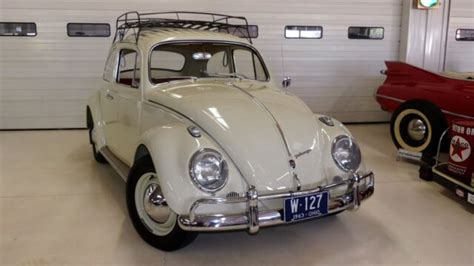 1963 Volkswagen Beetle 31 Miles Pearl White 2 Door Hard Top 1200 Manual