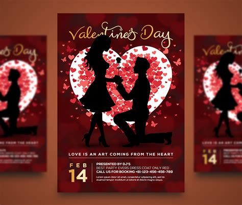 Valentines Party Flyer Psd Freebie Creativepsddownload