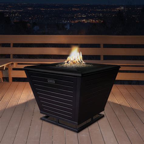 Sunbeam Pyramid Steel Propanenatural Gas Fire Pit Table And Reviews