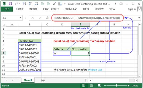 How To Count Cells With Specific Text In Excel Both Case Sensitive And